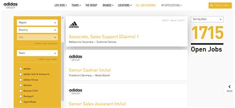 adidas job application online.